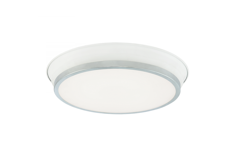 Jaxx White + Chrome Ceiling Mount