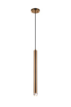 Matteo Lighting C78301AG - Reign Aged Gold Brass Pendant