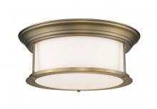 Z-Lite 2011F16-HBR - 3 Light Flush Mount