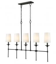 Z-Lite 3033-5L-MB - 5 Light Linear Chandelier