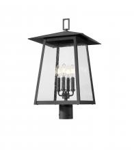 Z-Lite 5015PHBR-BK - 4 Light Outdoor Post Mount Fixture