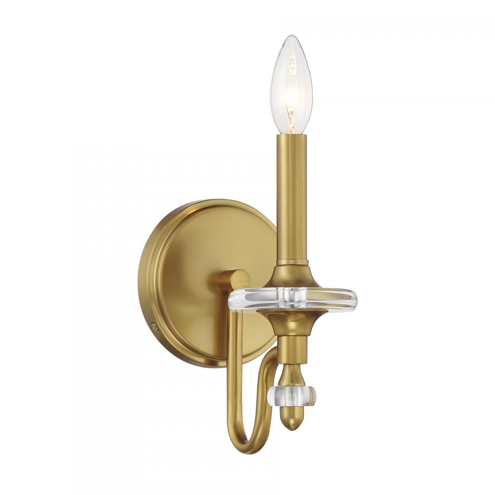 Champlain 1-Light Wall Sconce in Warm Brass