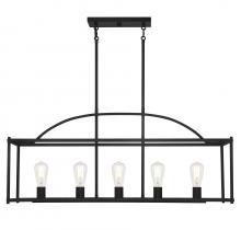 Savoy House Canada 1-190-5-89 - Palladian 5-Light Linear Chandelier in 
Matte Black