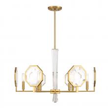 Savoy House Canada 1-2216-6-322 - Leighton 6-Light Chandelier in Warm Brass