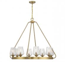 Savoy House Canada 1-3394-8-322 - Carlton 8-Light Chandelier in Warm Brass