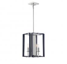 Savoy House Canada 3-8881-4-174 - Champlin 4-Light Pendant in Navy with Polished Nickel Accents