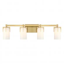 Savoy House Canada 8-4128-4-322 - Caldwell 4-Light Bathroom Vanity Light in Warm Brass