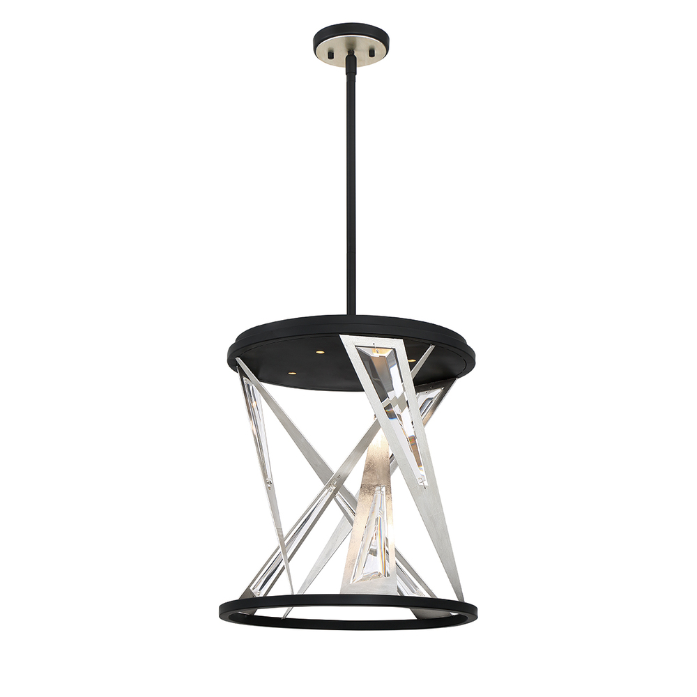 Sarise, 4LT LED Chandelier, Blk