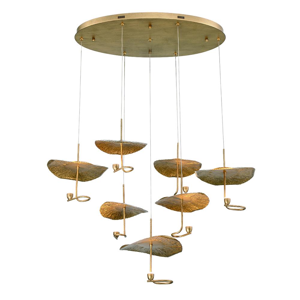 Lagatto 7 Light Chandelier in Bronze