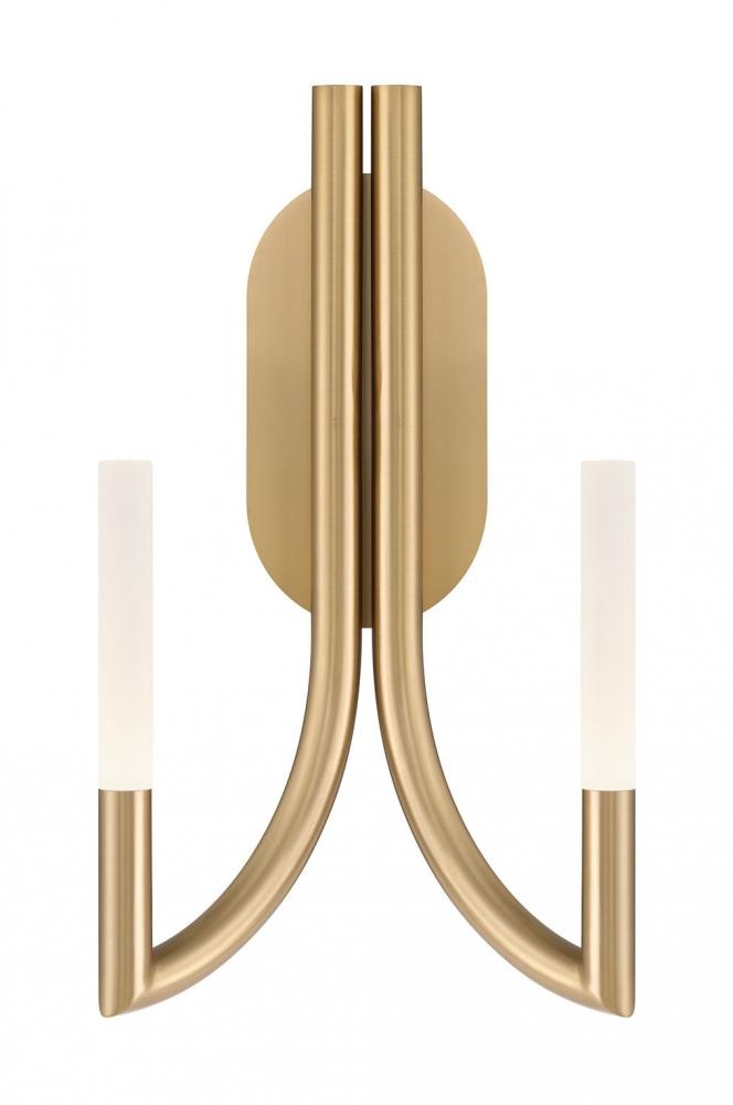 Olette-Wall Sconce-2Lt-17In-GD-Fr
