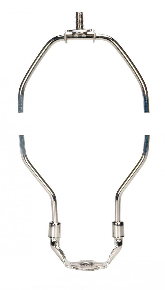 Heavy Duty Harp; Polished Nickel Finish; 12" Height; 1/8 IP Saddle; 1/4-27 Thread; 125 Carton