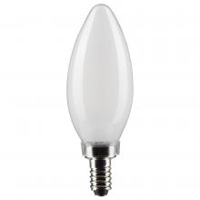 Satco Products Inc. S21280 - 5.5 Watt B11 LED Filament; Frost; Candelabra base; 90 CRI; 4000K; 120 Volt