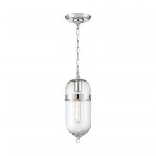 Nuvo 60/6931 - Fathom - 1 Light Mini Pendant - with Clear Glass - Polished Nickel