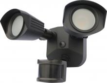 Nuvo 65/213 - LED Security Light - Dual Head - Bronze Finish - 3000K - with Motion Sensor - 120V