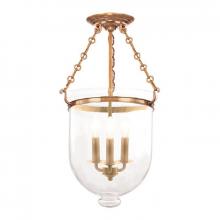 Hudson Valley 253-AGB-C1 - 3 LIGHT SEMI FLUSH