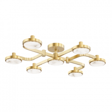 Hudson Valley 6332-AGB - 6 LIGHT SEMI FLUSH