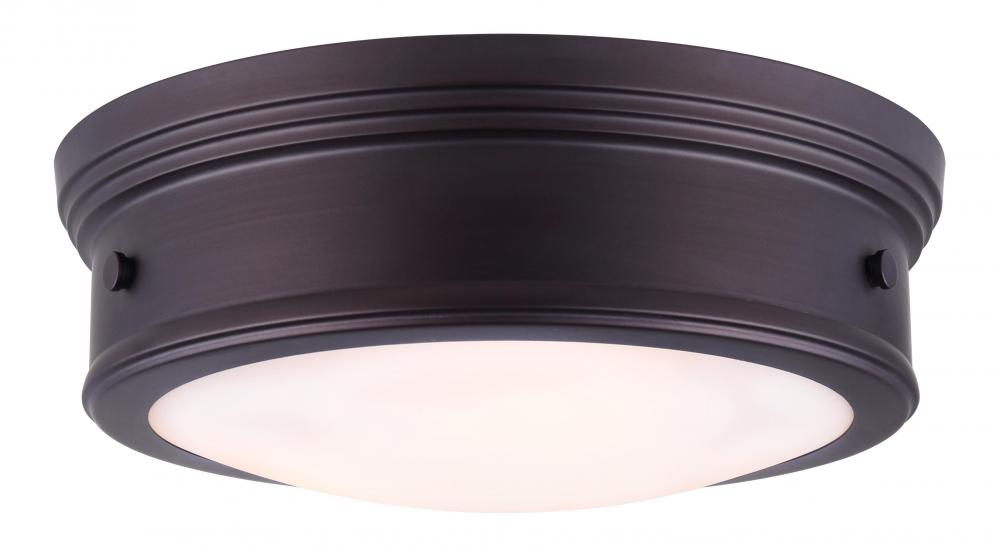 Boku 2 Light Flush Mount, Bronze Finish