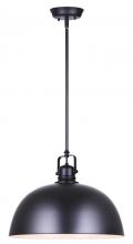 Canarm IPL222B01BK16 - Polo 1 Light Pendant, Black Finish