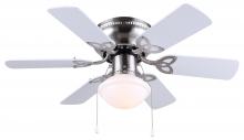 Canarm CF3230651S - CFan 30 IN, Twister BPT, Hugger, Rev Blades, White/Grey, 1 Light, 60W Type A, LED Bulb Included