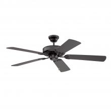 Kendal AC6852-BLK - Builder's Choice 52 in. Black Ceiling Fan