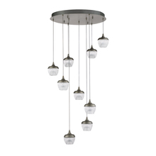 Kendal PF91-9LPA-BKS - ARIKA series 45 Watt Chrome Integrated LED 9-Light Pendant Pan