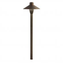 Kichler 15878CBR27 - Traditional Brass LED Path Light