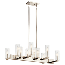 Kichler 44316PN - Cleara™10 Light Linear Chandelier Polished Nickel