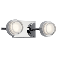 Kichler 85076CH - Harlaw 3000K LED 2 Light Vanity Light Chrome