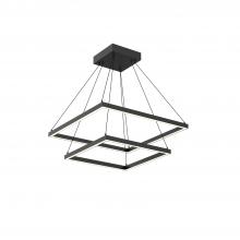 Kuzco Lighting Inc CH88224-BK - Piazza 24-in Black LED Chandeliers