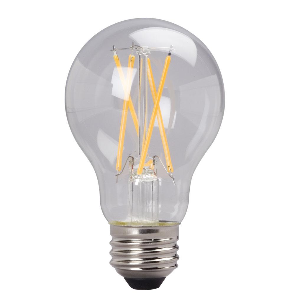 120V AC LED FILAMENT A19 BULB 7W3000K ES DIM (ENCLOSED)