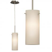 Galaxy Lighting 910920BN - Mini-Pendant - Brushed Nickel with Satin White Glass