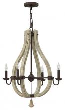 Fredrick Ramond FR40574IRR - Small Open Frame Single Tier Chandelier