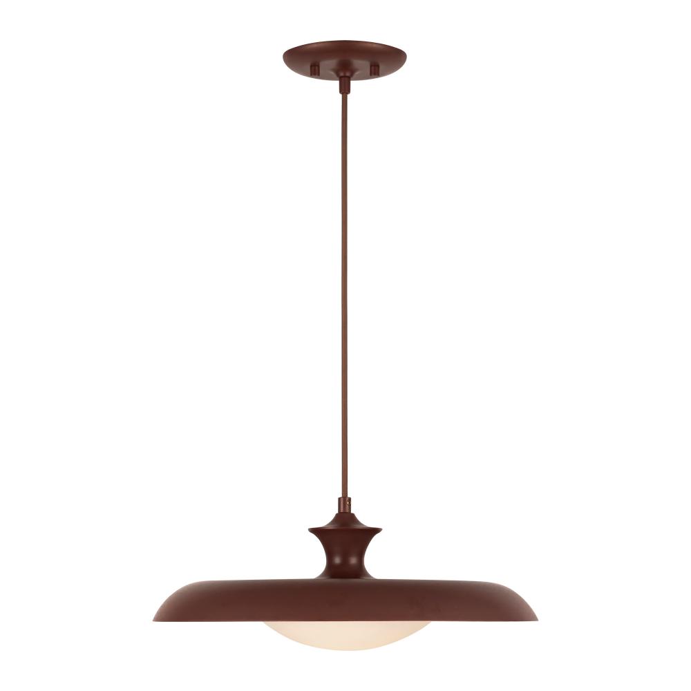 Minori 15-in Burgundy Socket Pendant