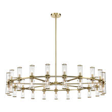 Alora Lighting CH309042NBCG - Revolve Clear Glass/Natural Brass 42 Lights Chandeliers