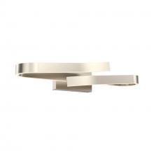 Dals VRB24-CC-SN - Curled rectangular vanity wall sconce