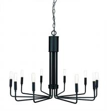 Russell Lighting 108-610/BLK - Raven Chandeliers Black