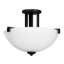 Russell Lighting 329-814/JG - Iris Semi Flush Mount Java Gold