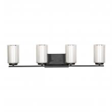 Russell Lighting VL7464/BK - Lenox - 4 Light Vanity in Black