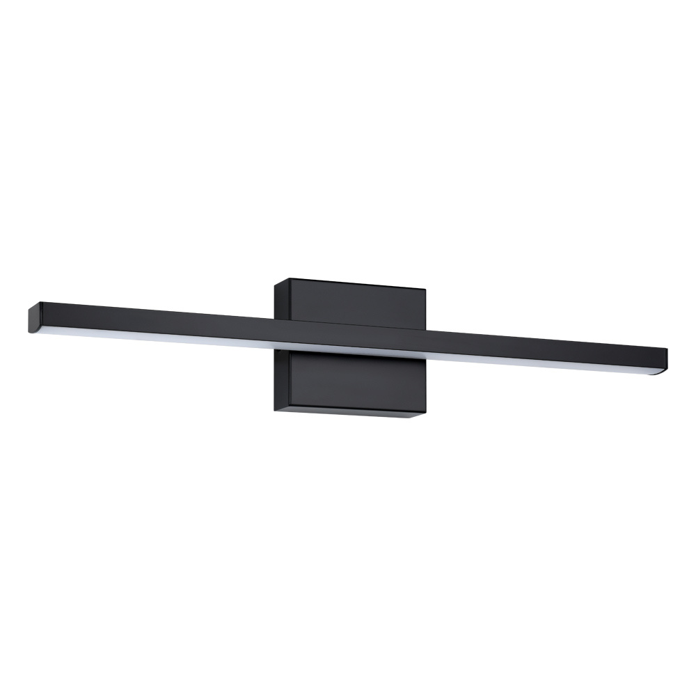 1 LT LED Bath/Vanity Light w/ Black Finish & White Acrylic Diffuser