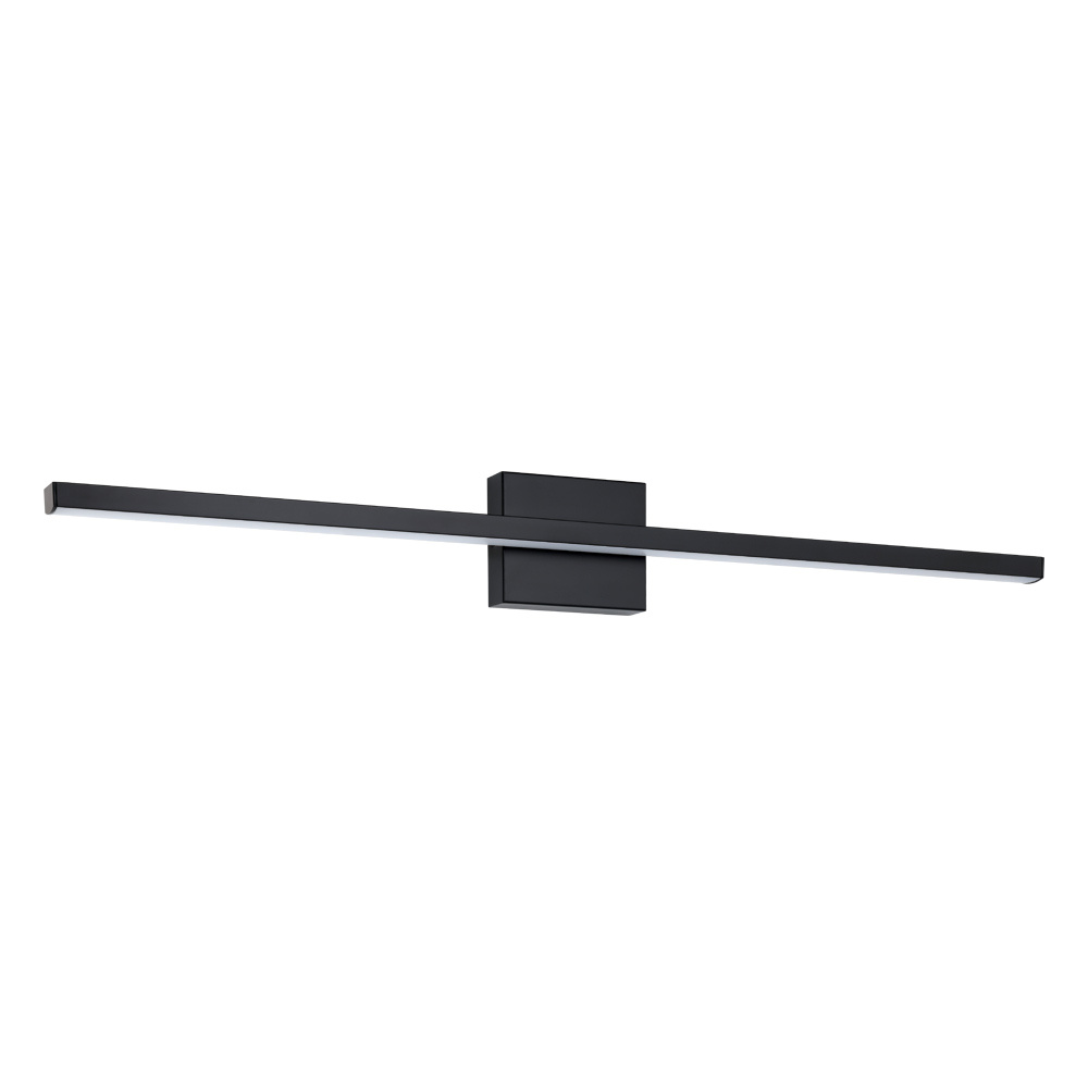 1 LT LED Bath/Vanity Light w/ Black Finish & White Acrylic Diffuser