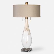  27201 - Cardoni White Glass Table Lamp