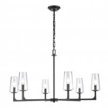 ELK Home 89966/6 - Fitzroy 34'' Wide 6-Light Chandelier - Matte Black