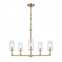 ELK Home 89975/5 - Fitzroy 28'' Wide 5-Light Chandelier - Lacquered Brass