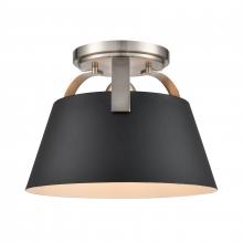 ELK Home 90170/1 - Jepson 9.5'' Wide 1-Light Semi Flush Mount - Matte Black