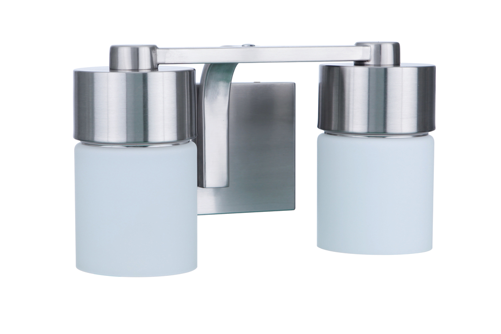 District 2 Light Vanity in Brushed Polished Nickel