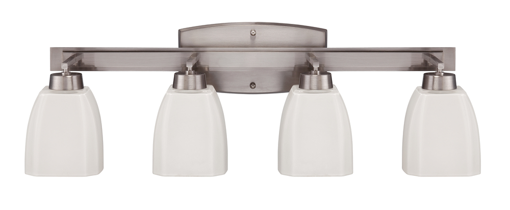 Bridwell 4 Light Vanity in Brushed Polished Nickel