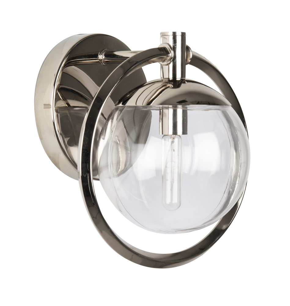 Piltz 1 Light Wall Sconce in Polished Nickel