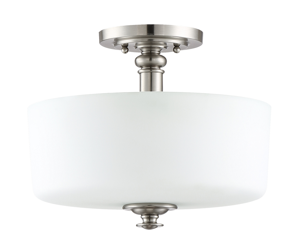 Dardyn 3 Light Convertible Semi Flush in Brushed Polished Nickel