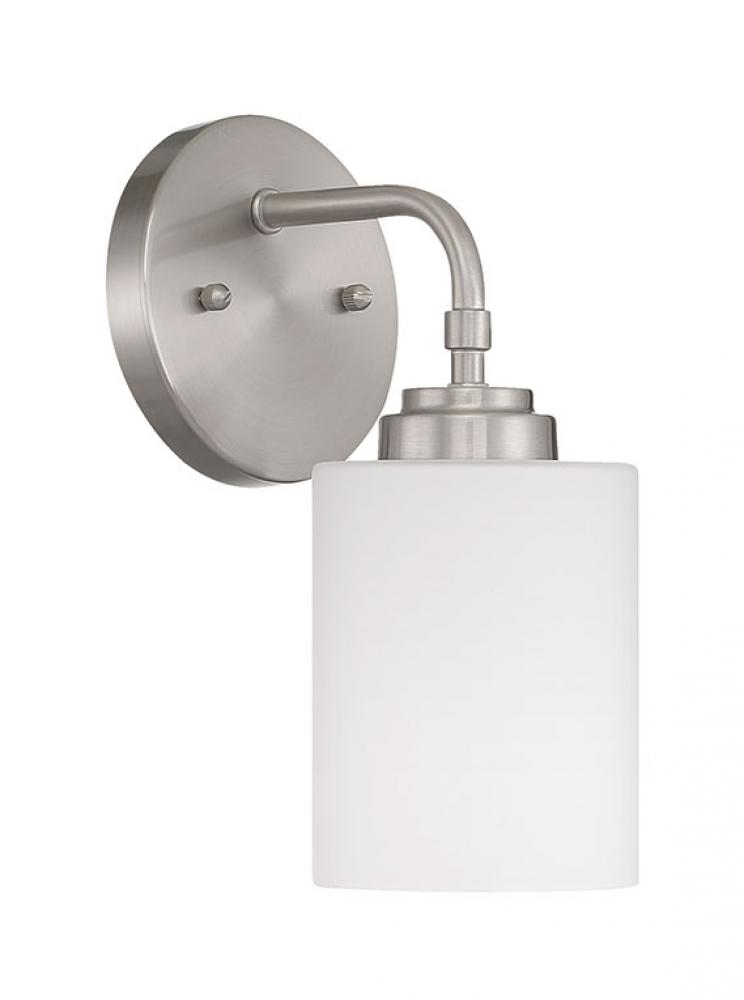 Stowe 1 Light Wall Sconce in Brushed Polished Nickel