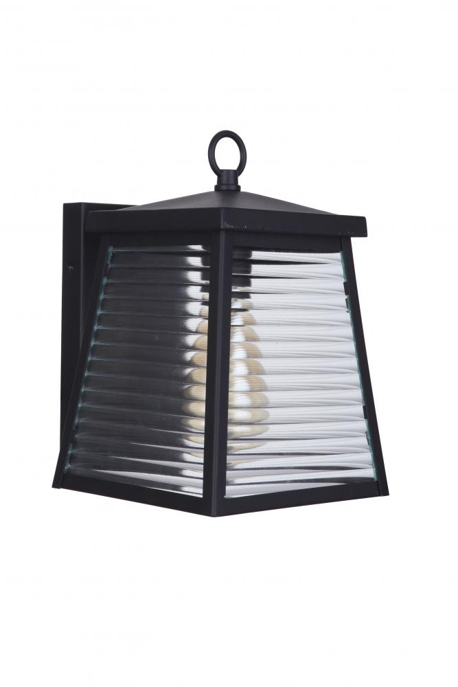 Armstrong 1 Light Small Outdoor Wall Lantern in Midnight